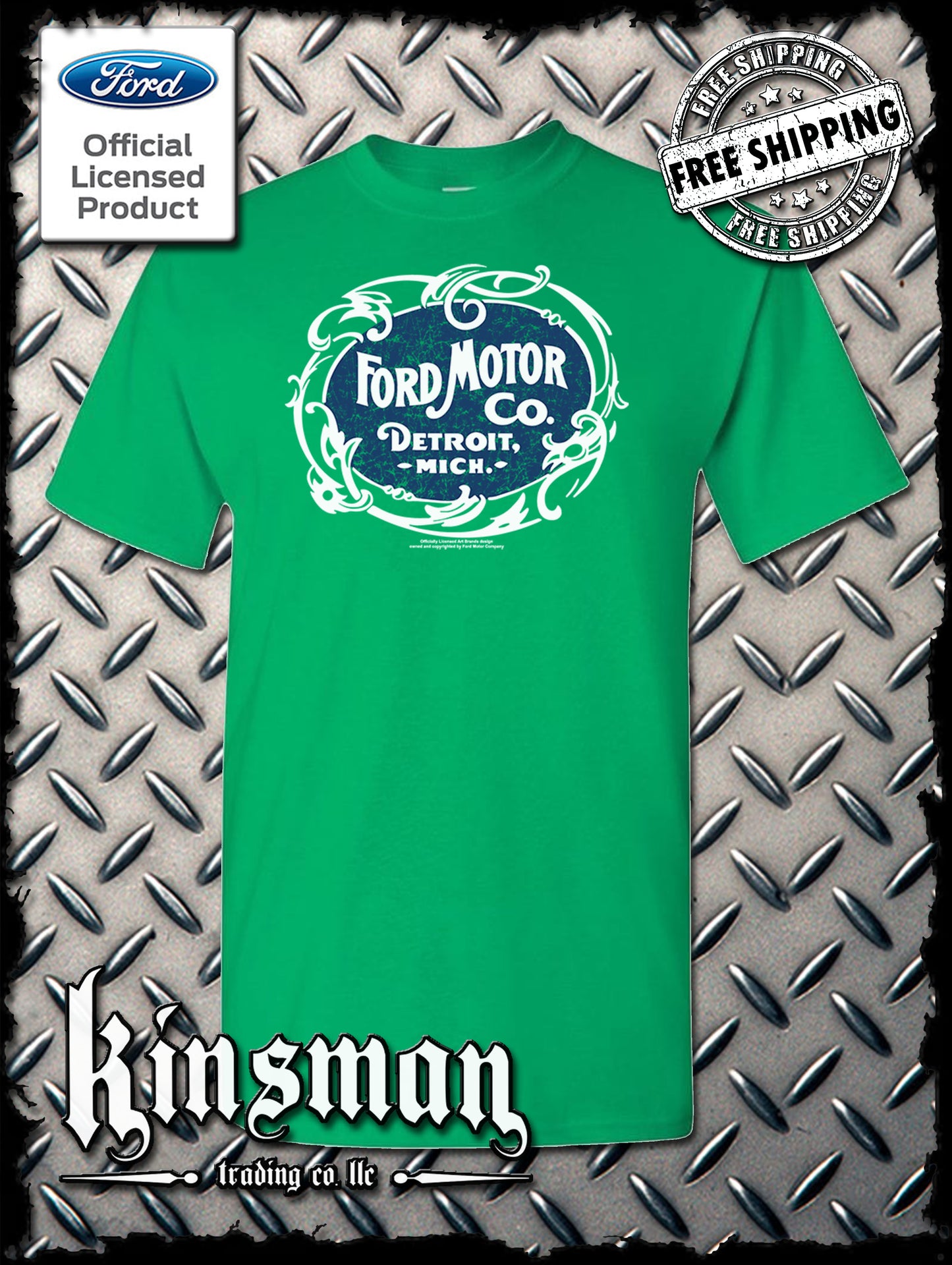 Ford Motor Co Detroit MI Vintage Logo T-Shirt