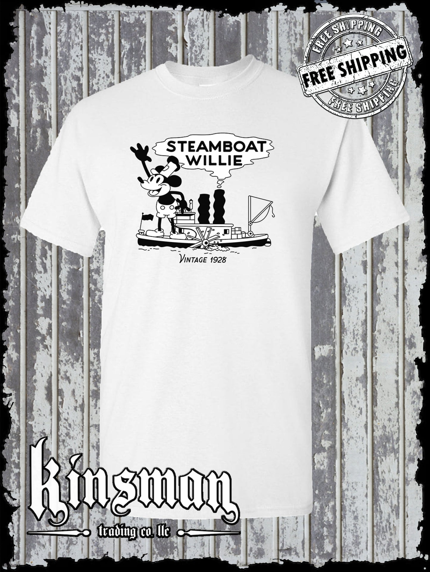 Steamboat Willie Vintage 1928 T Shirt / Cartoon Mouse