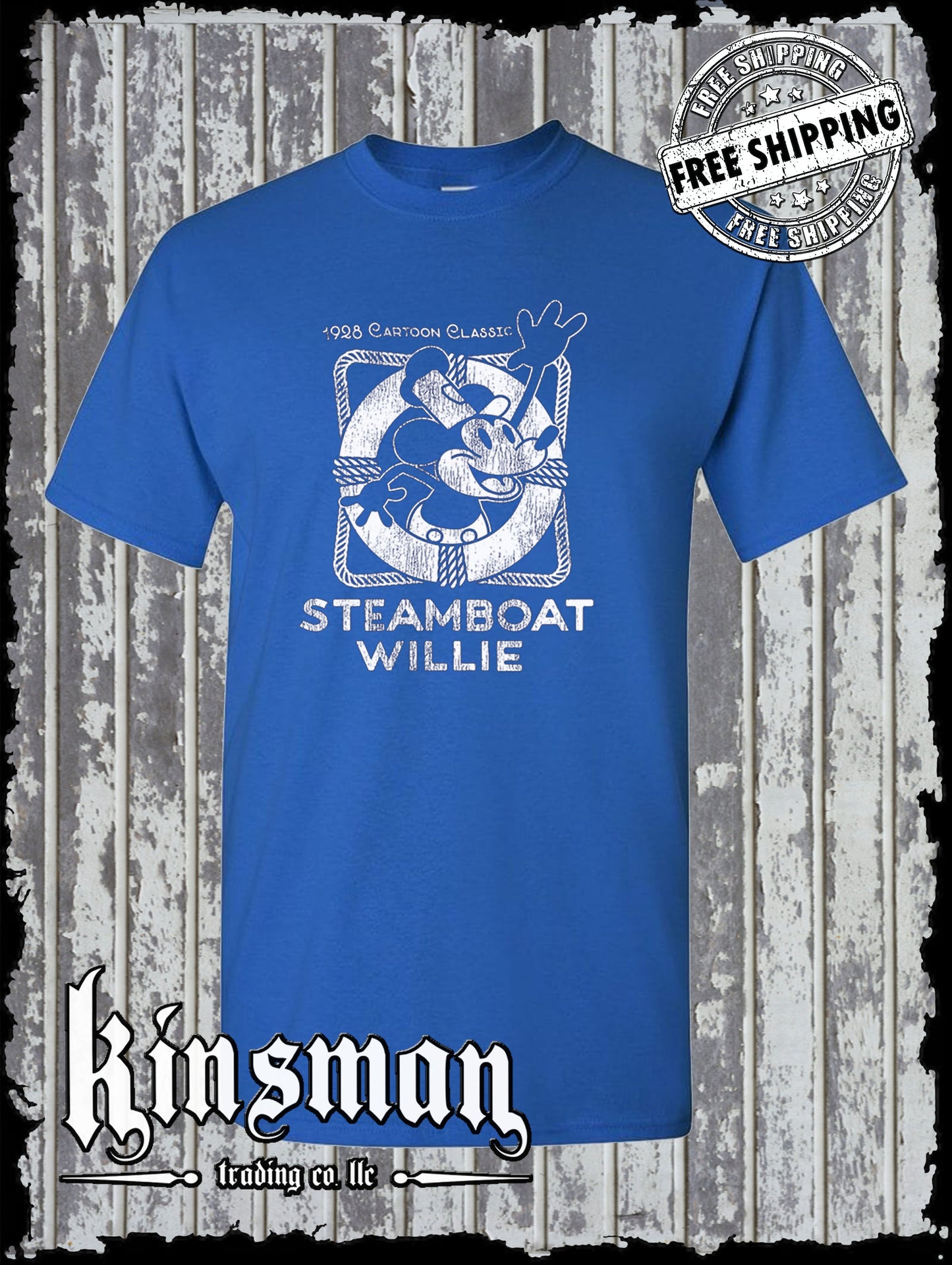 Steamboat Willie Vintage Life Preserver T Shirt / Cartoon Mouse