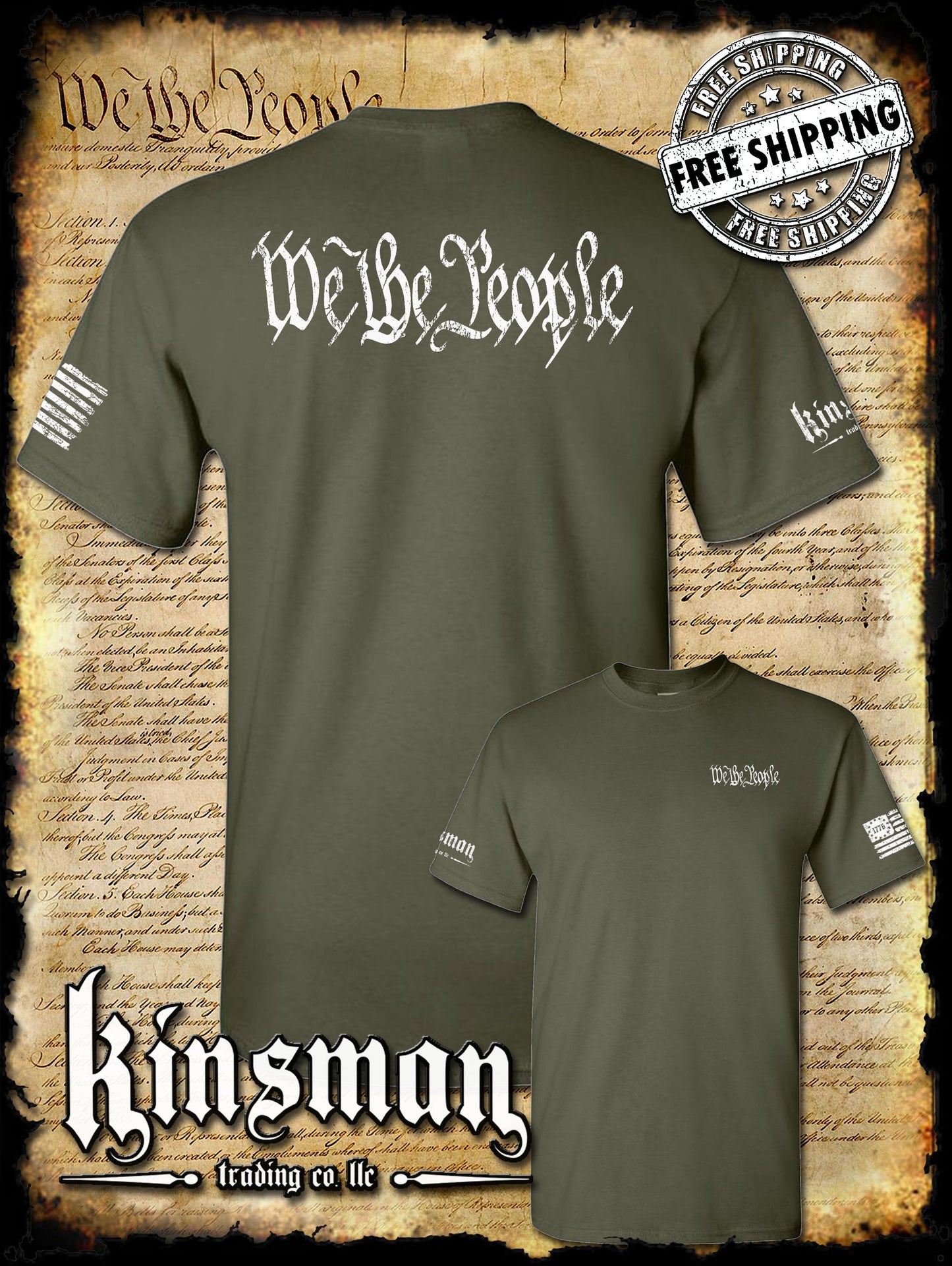 We The People 2nd Amendment 2-Sided T-Shirt