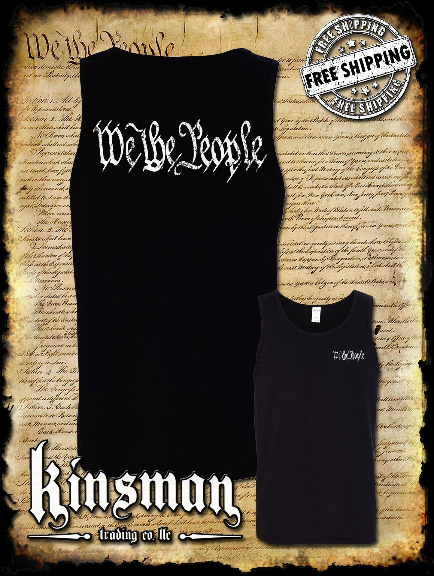 We The People 2nd Amendment 2-Sided Tank Top T-Shirt