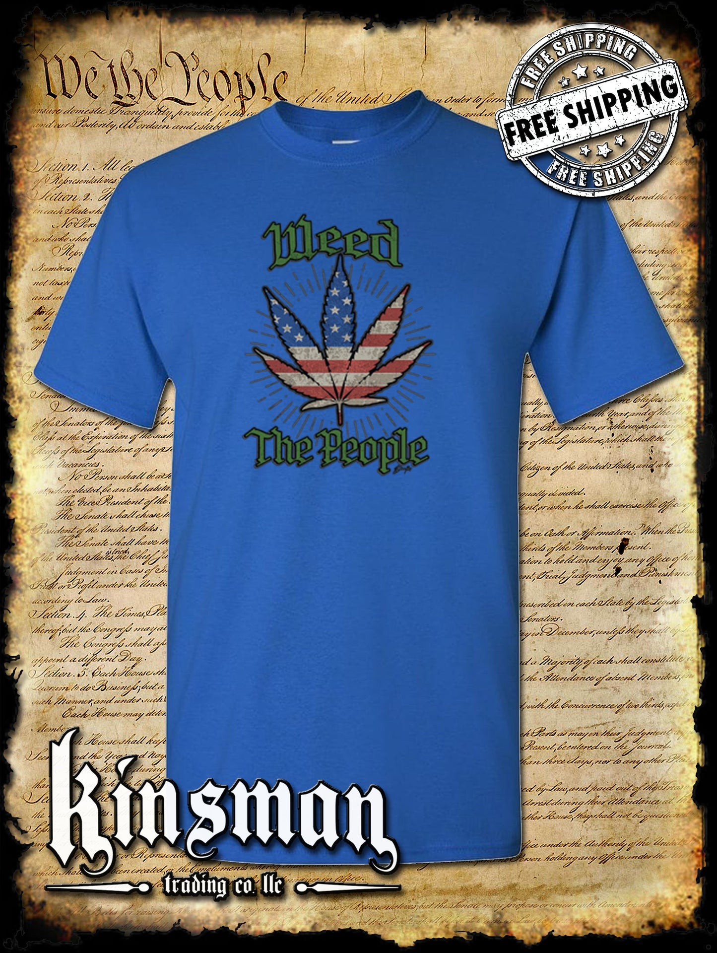 Weed The People American Flag Pot Leaf T-Shirt