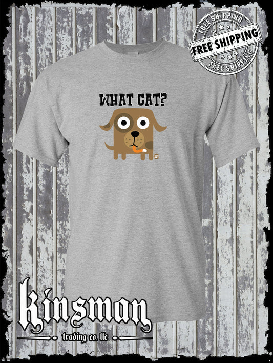 What Cat? Dog T-Shirt Todd Goldman Licensed