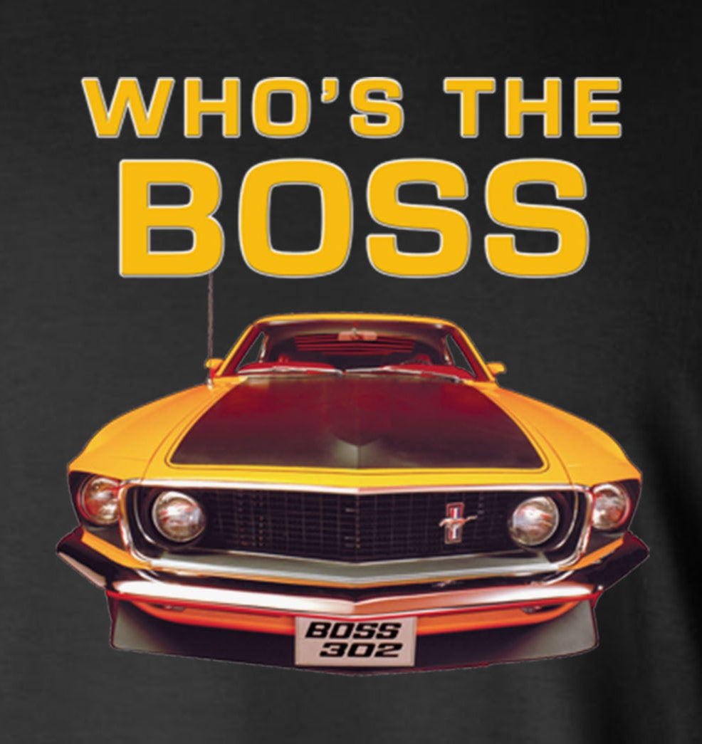 Ford Boss 302 Mustang Who's The Boss Tank Top T-Shirt - Official Licensed Product