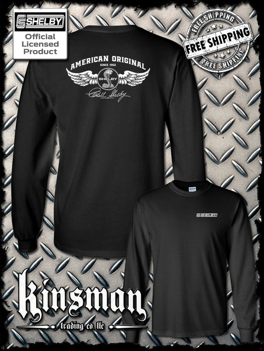 Carroll Shelby Winged Cobra 2-Sided Long Sleeve T-Shirt