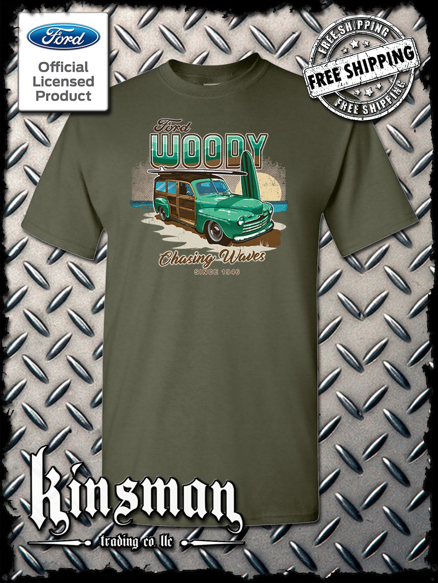 1946 Ford Woody Wagon T-Shirt
