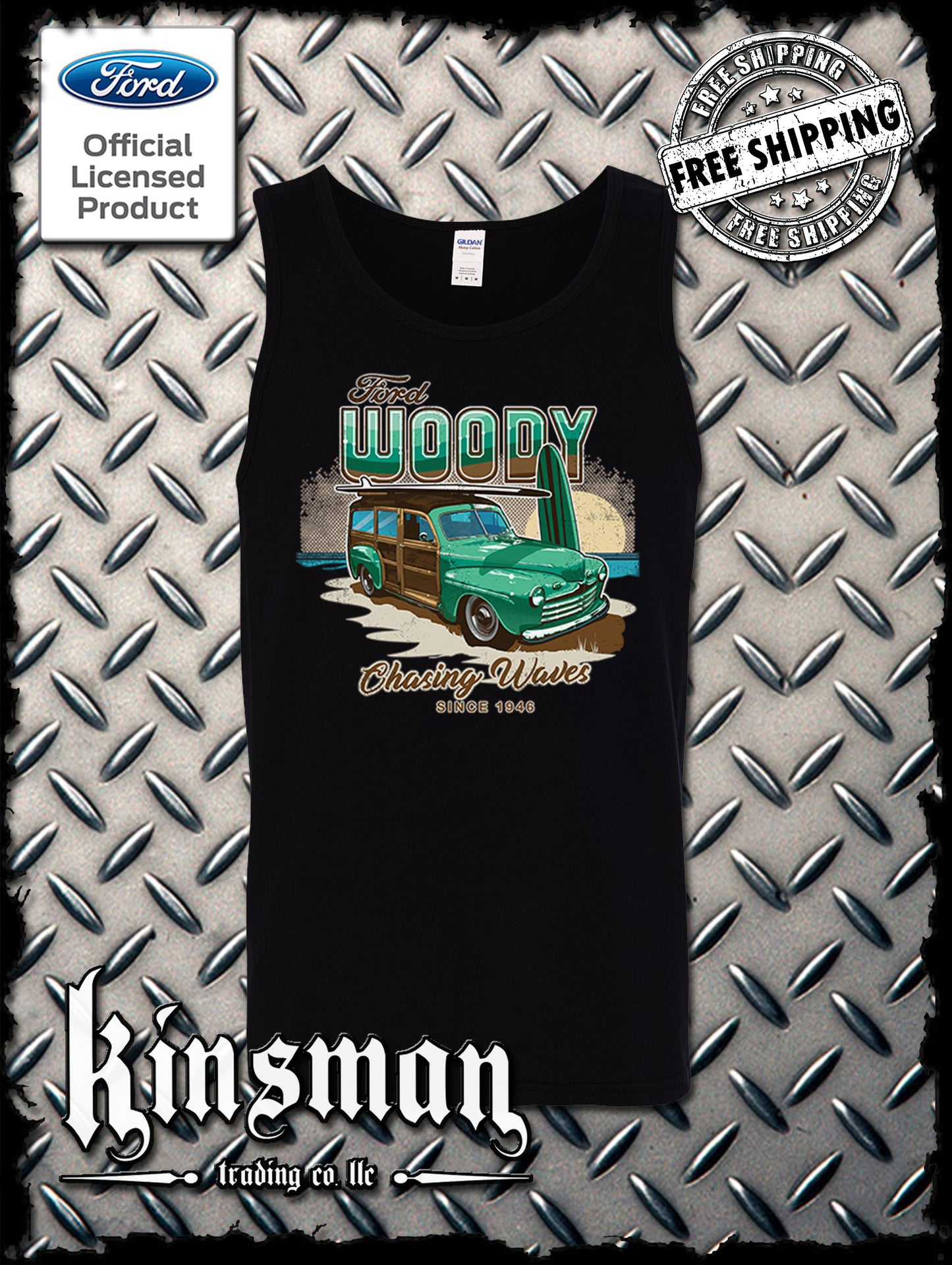 1946 Ford Woody Wagon Tank Top T-Shirt