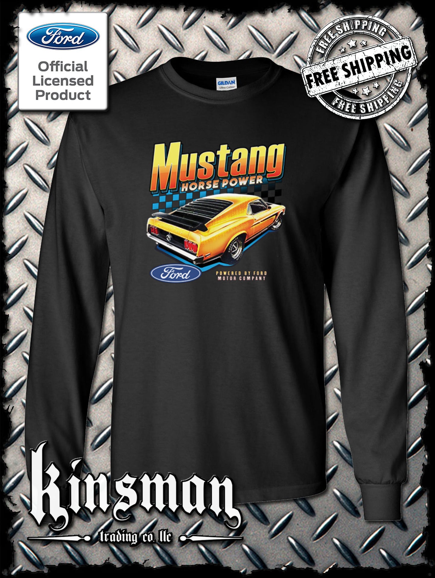 Ford Mustang Horsepower Long Sleeve T-Shirt
