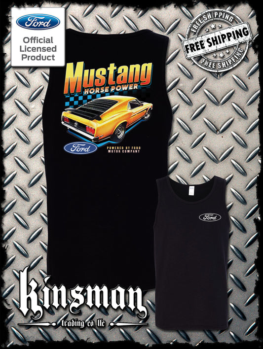 Ford Mustang Horsepower 2-Sided Tank Top T-Shirt