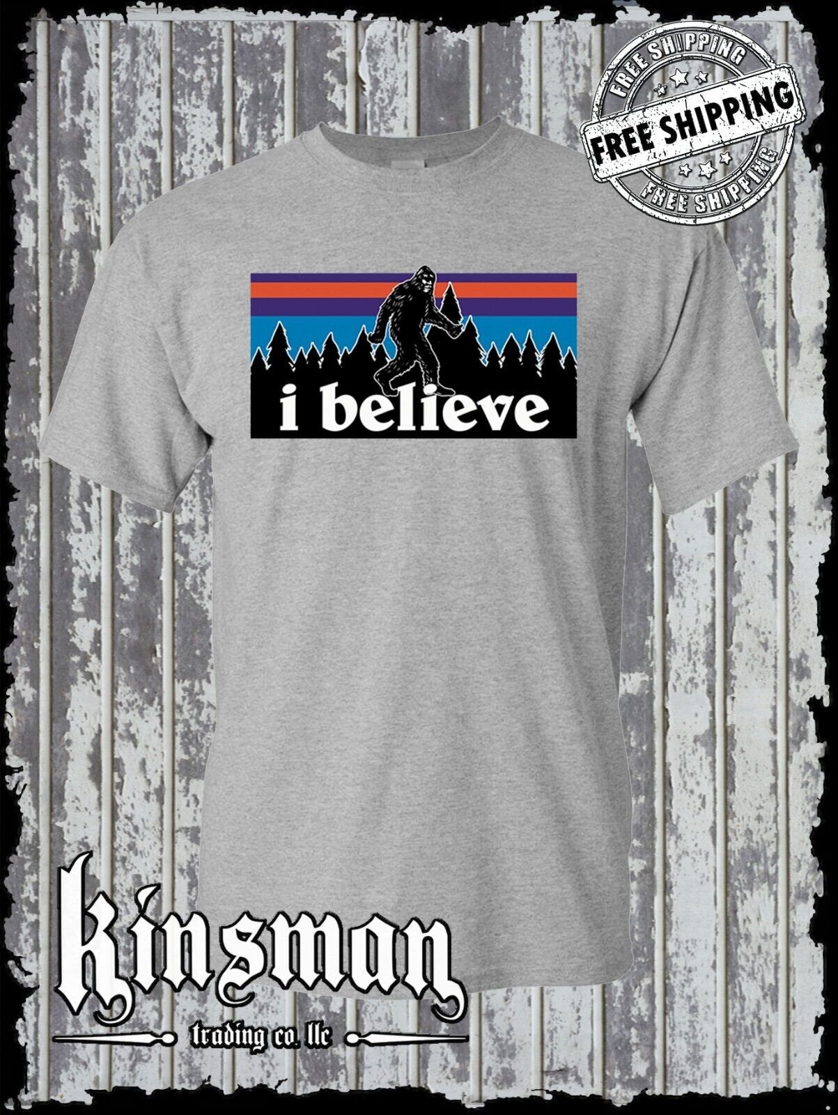 I Believe in Bigfoot T-Shirt - Sasquatch Yeti Big Foot Search