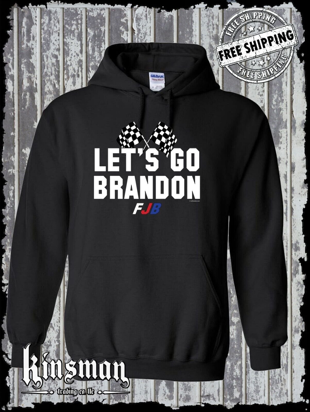 Let's Go Brandon FJB Hoodie / Sweatshirt Anti-Biden Trump 2024 Republican