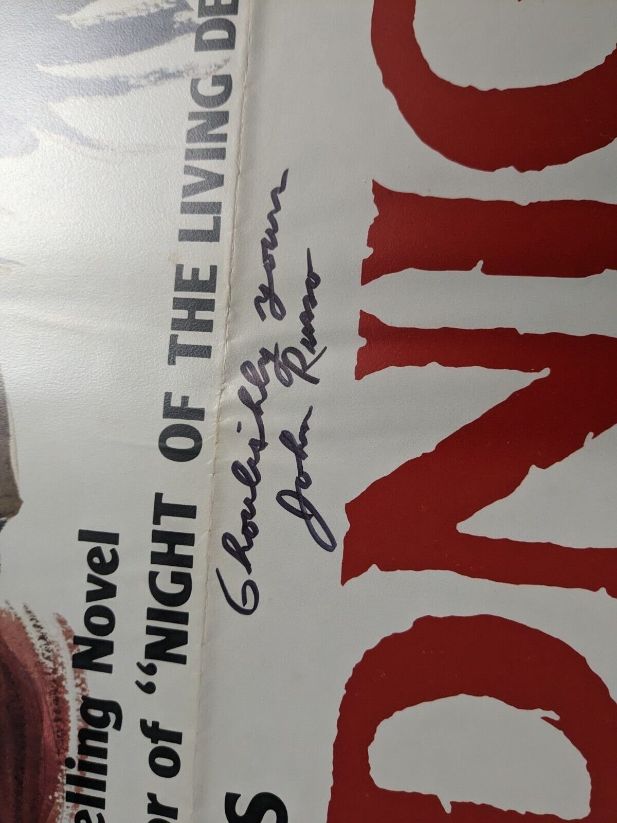 Midnight (1982) Original One Sheet 27x41 Vintage Poster Signed by John Russo