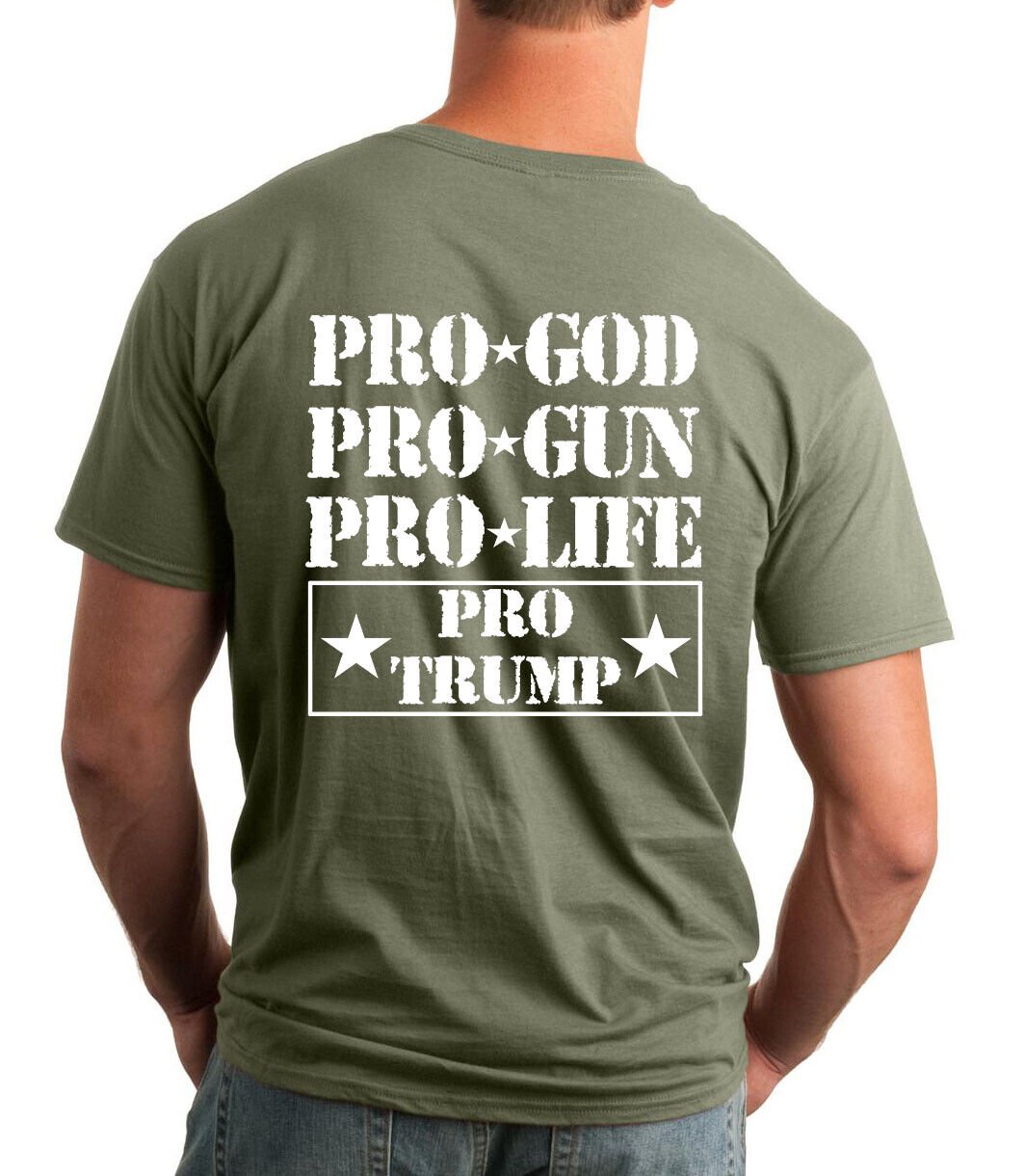 Pro Trump, God, Gun, Life T-Shirt / 2024 President 2nd Amendment Firearm Rights