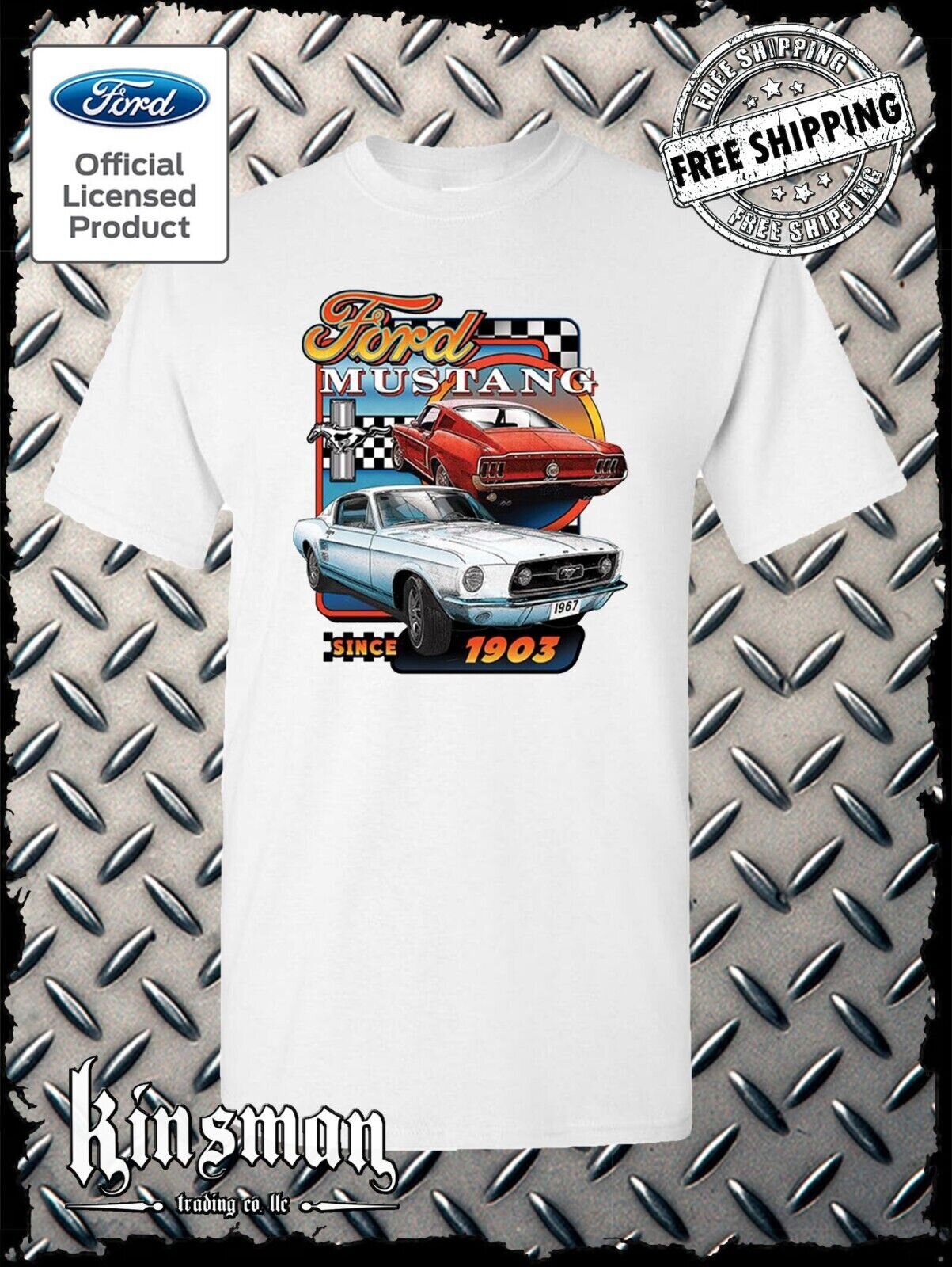 Ford Mustang Since 1903 Retro T-Shirt - Official Licensed Product