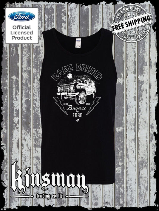 Ford Bronco Rare Breed Black Tank Top T-Shirt