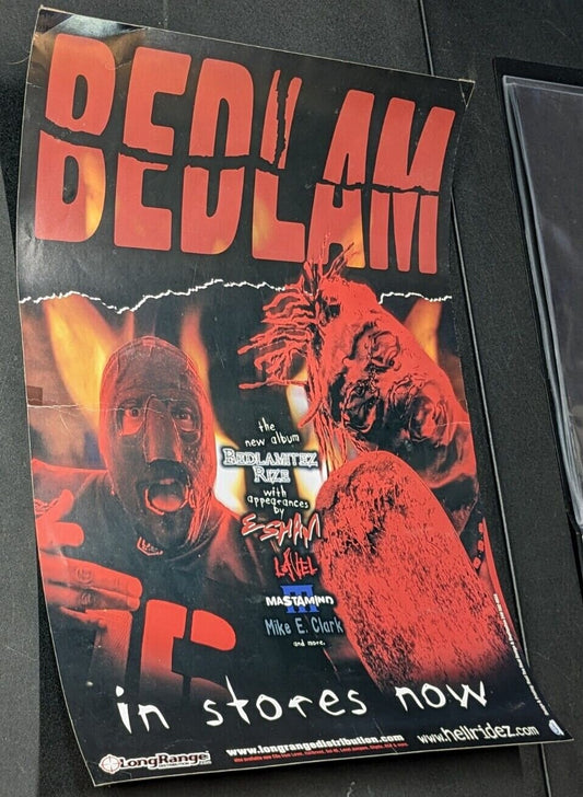 Bedlam Bedlamitez Rise 13x19 Promo Poster Horrorcore ICP KGP Esham Saginaw Rap