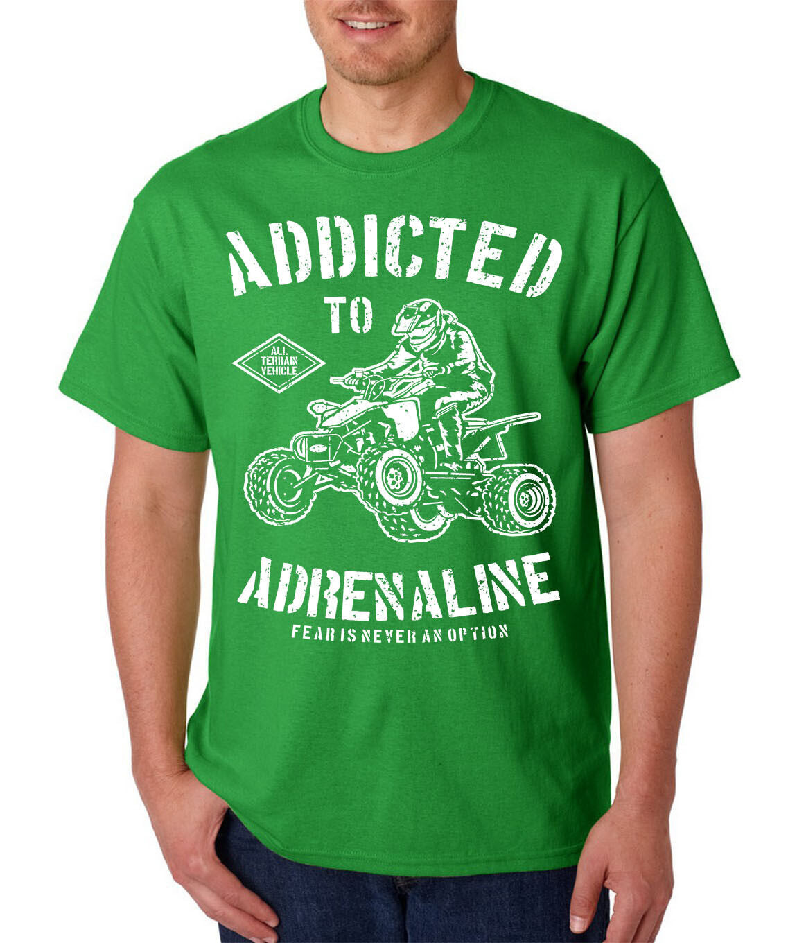 Addicted To Adrenaline ATV T-Shirt / Motor Sports Racing Tee All Terrain Vehicle