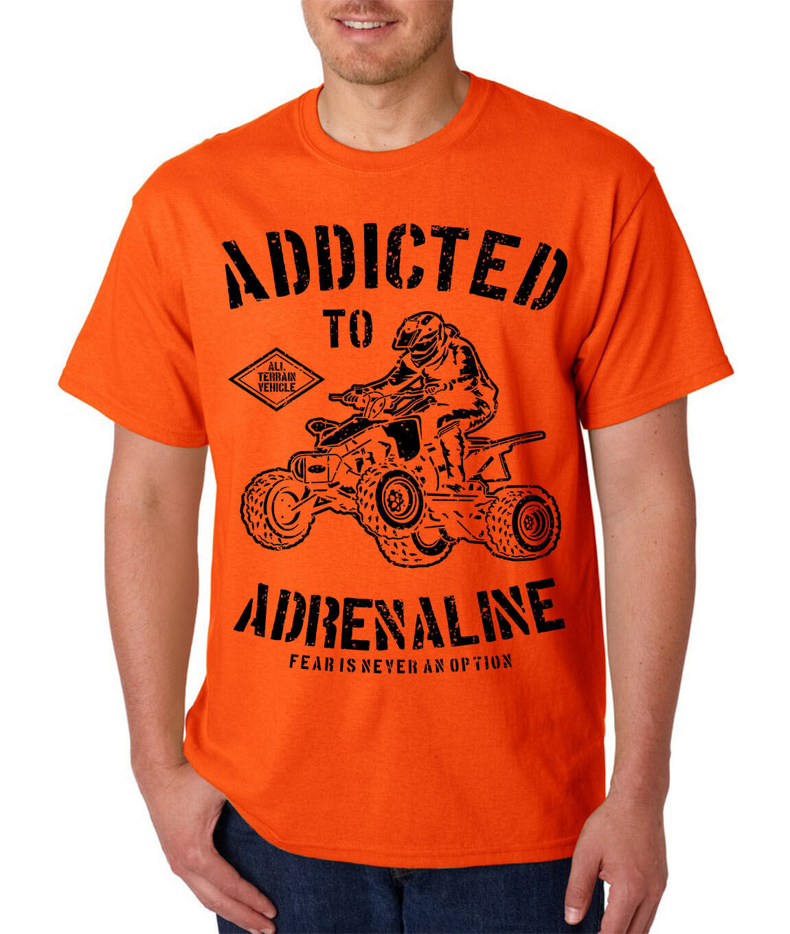 Addicted To Adrenaline ATV T-Shirt / Motor Sports Racing Tee All Terrain Vehicle