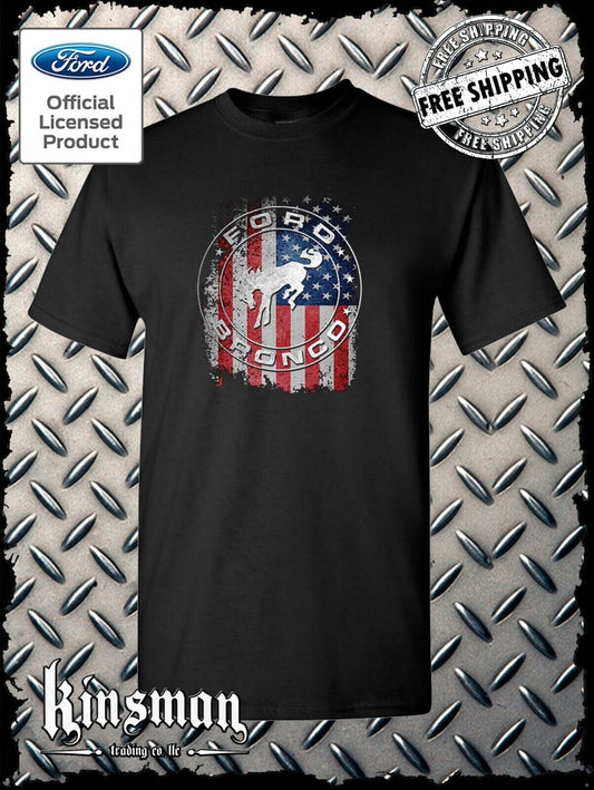 Ford Bronco American Flag T-Shirt