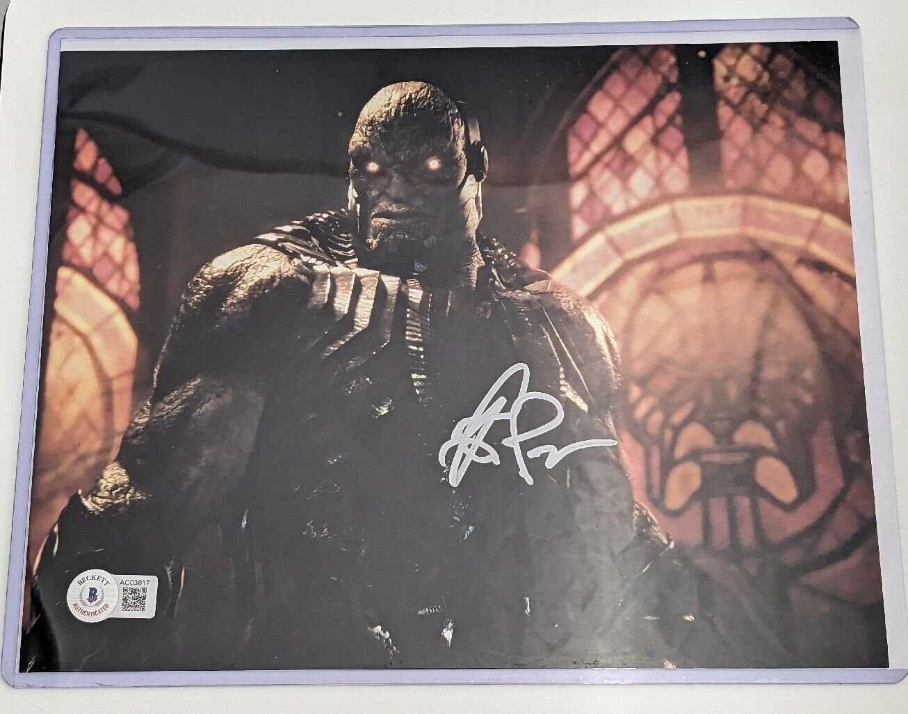 Ray Porter Darkseid Justice League Signed 8x10 Photo Beckett COA DC Comics