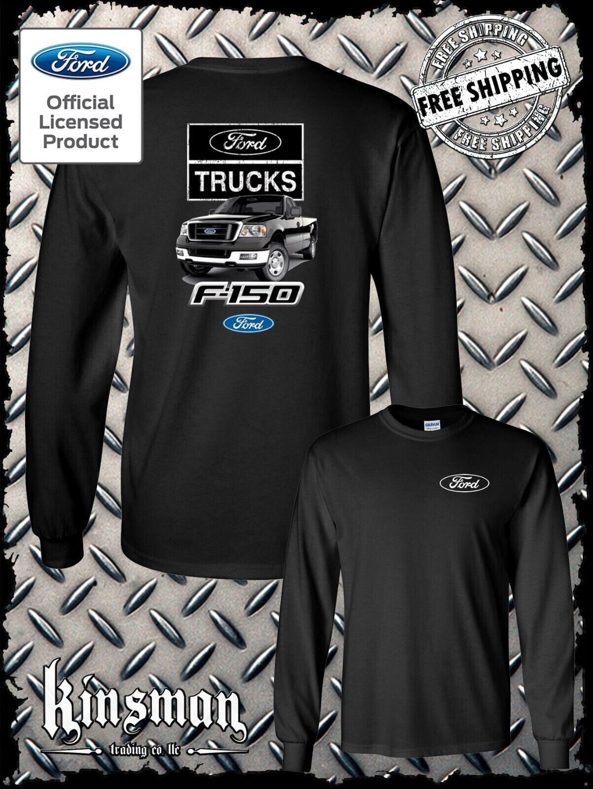 Ford F-150 Long Sleeve 2-Sided T-Shirt Pickup Truck - Official Licensed Product