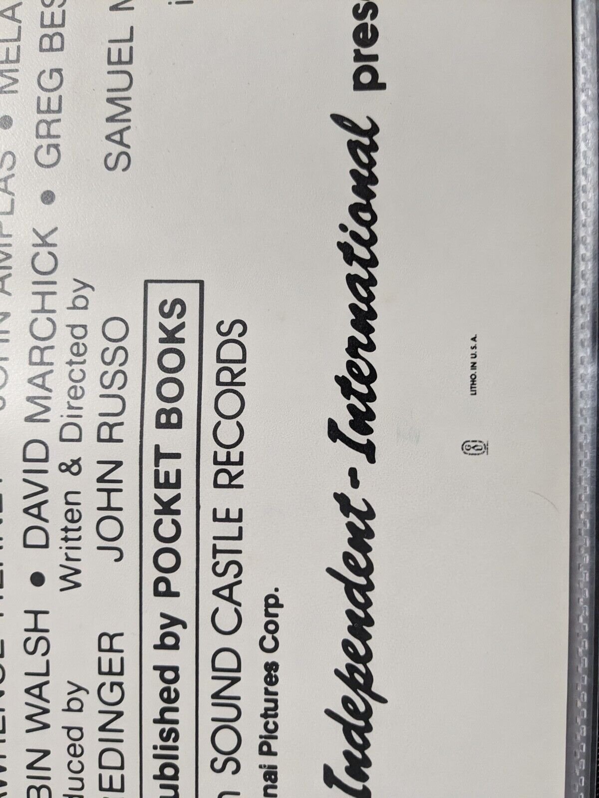 Midnight (1982) Original One Sheet 27x41 Vintage Poster Signed by John Russo