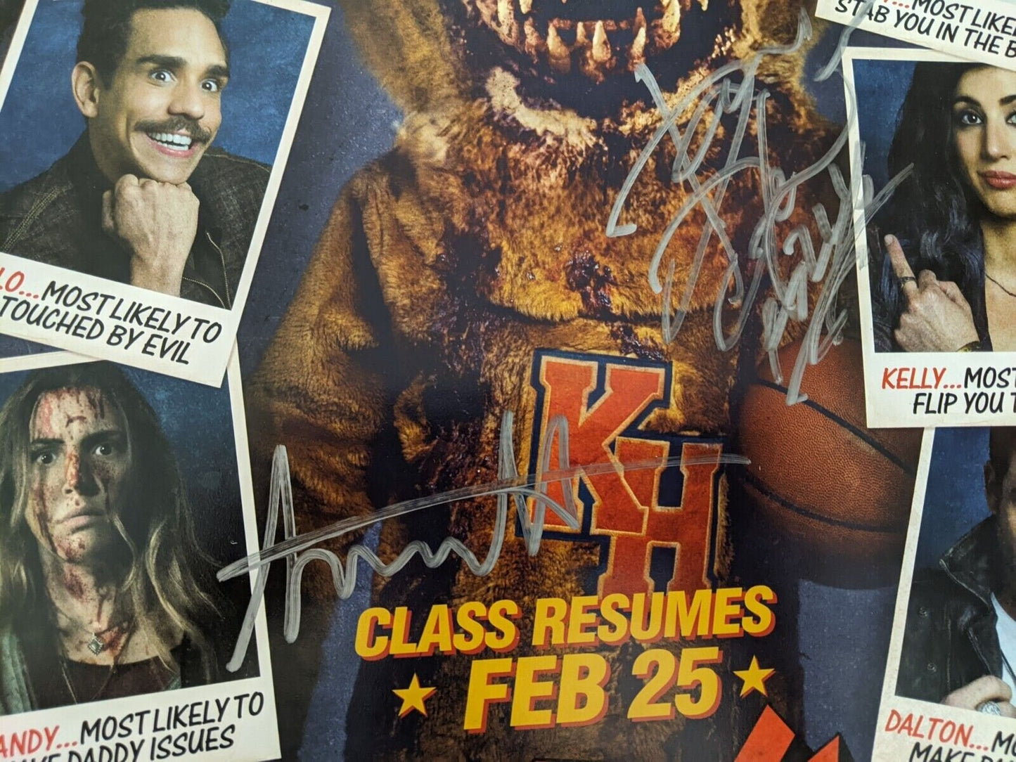 Ash vs Evil Dead NYCC 2017 16x24 Poster Signed 5x Bruce Campbell, Santiago, Dana