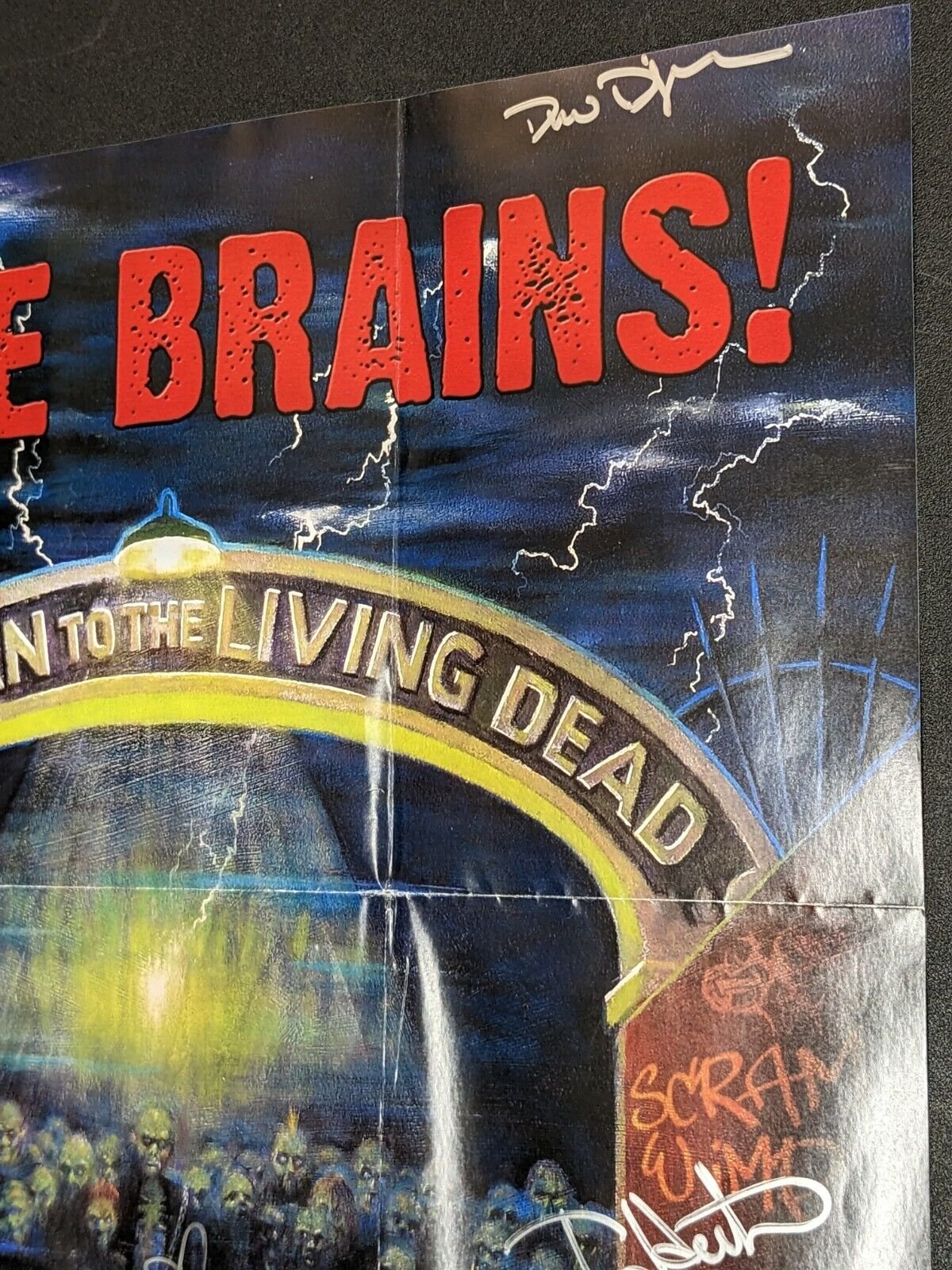 More Brains! Return of the Living Dead 12x18 Poster Signed 19x Cast & Crew