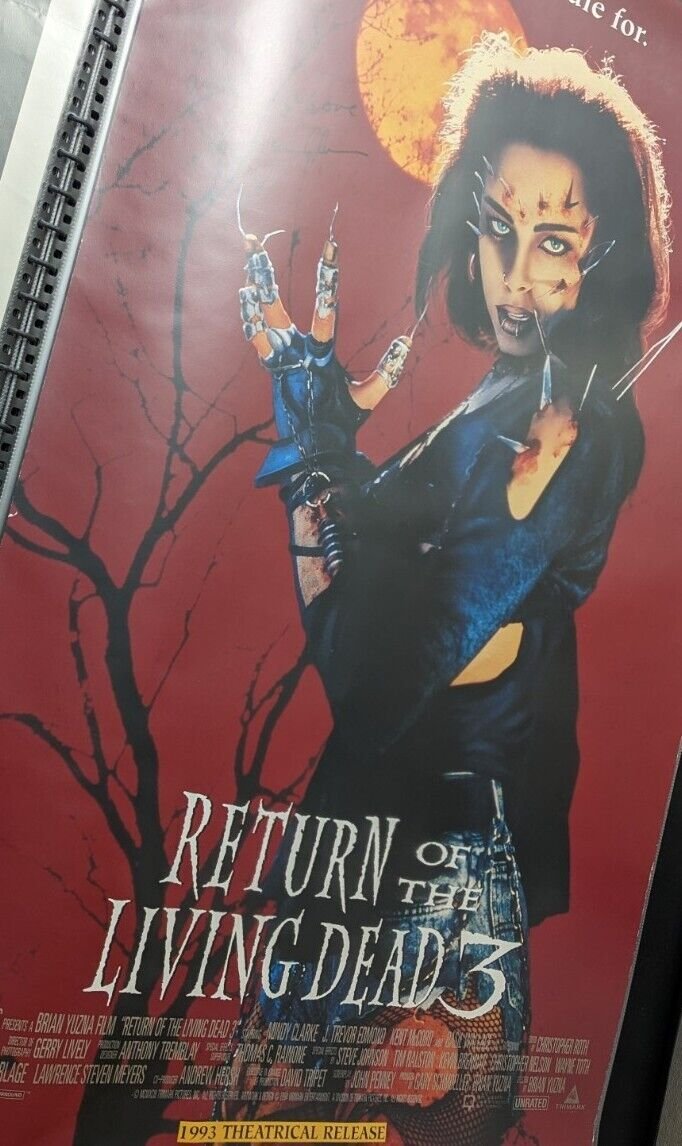 Return of the Living Dead Part 3 27x40 One Sheet Poster Signed by Melinda Clarke