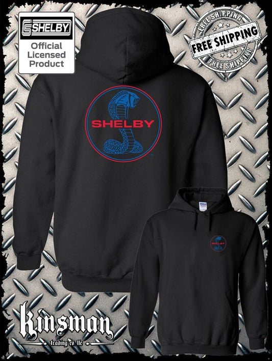 Shelby Cobra Round Logo 2 Sided Hoodie / Sweatshirt Official Licensed Product