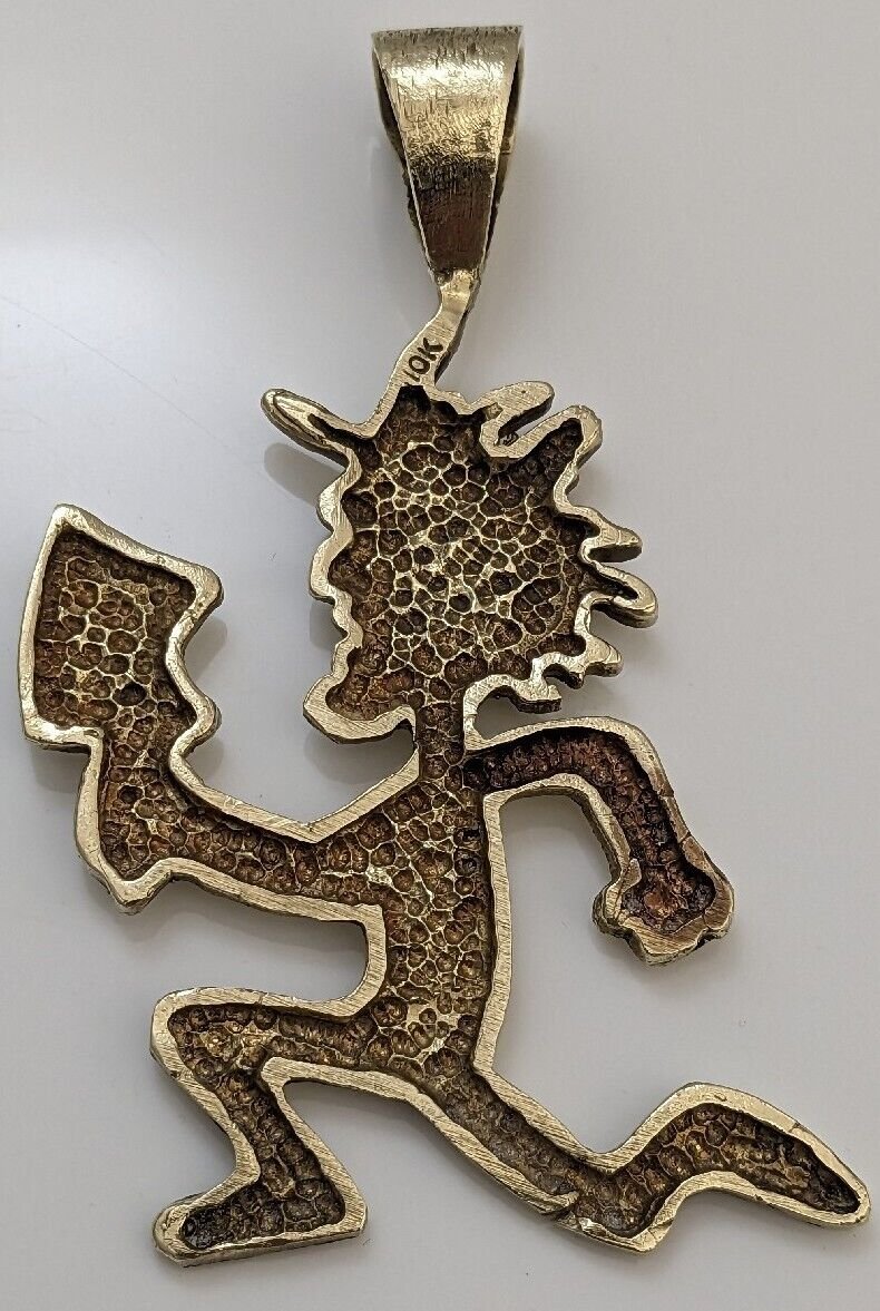 Insane Clown Posse 10k Gold Vintage 1999 Hatchetman Charm ICP Detroit Hip Hop