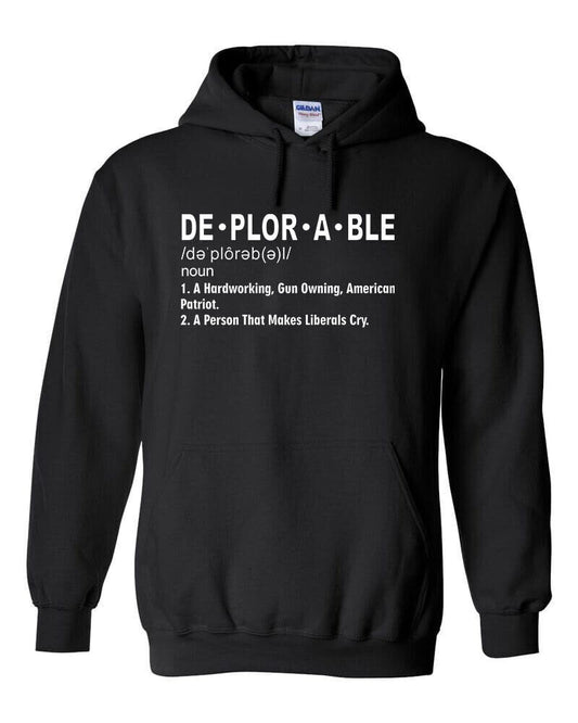 Deplorable Definition, Make Liberals Cry Hoodie / Trump 2024 Gun Republican USA