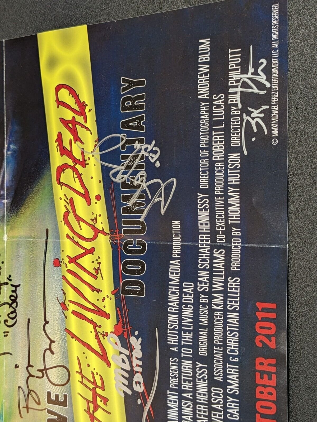 More Brains! Return of the Living Dead 12x18 Poster Signed 19x Cast & Crew