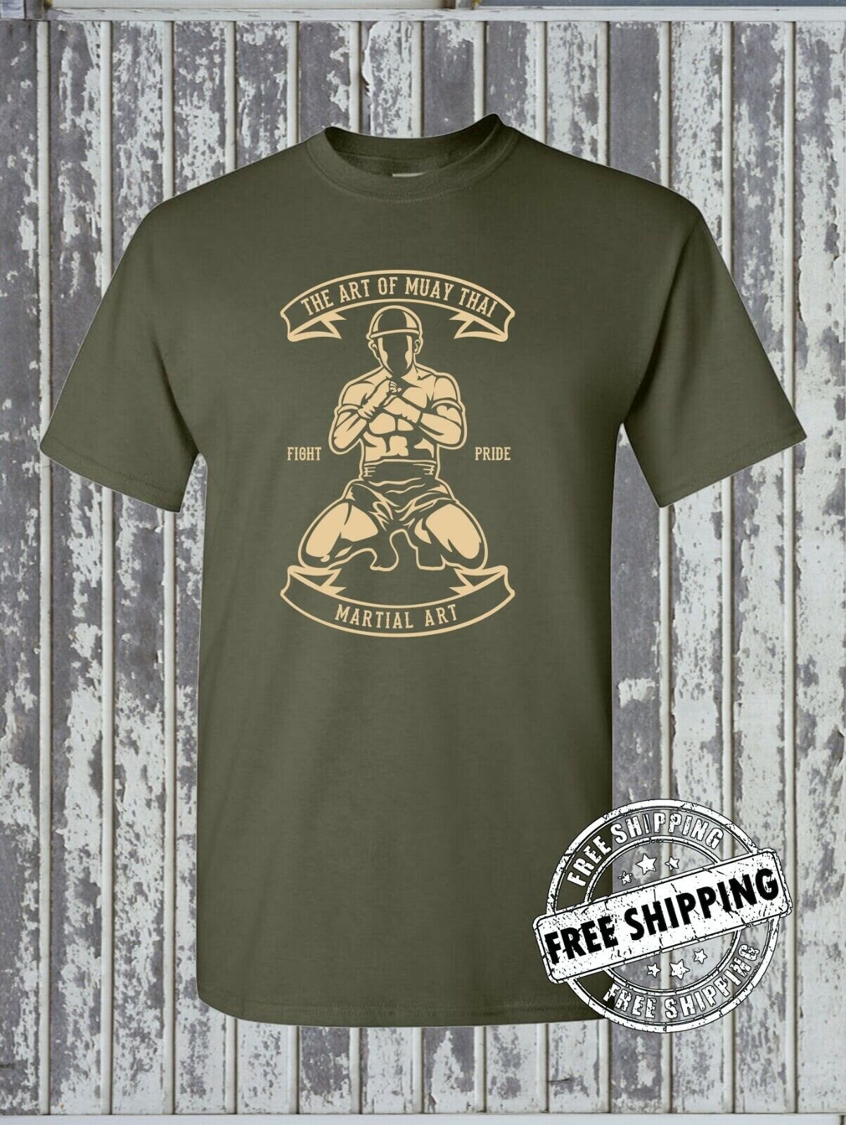 Art of Muay Thai MMA Style T-Shirt -Mixed Martial Arts Fighting Sports Exercise