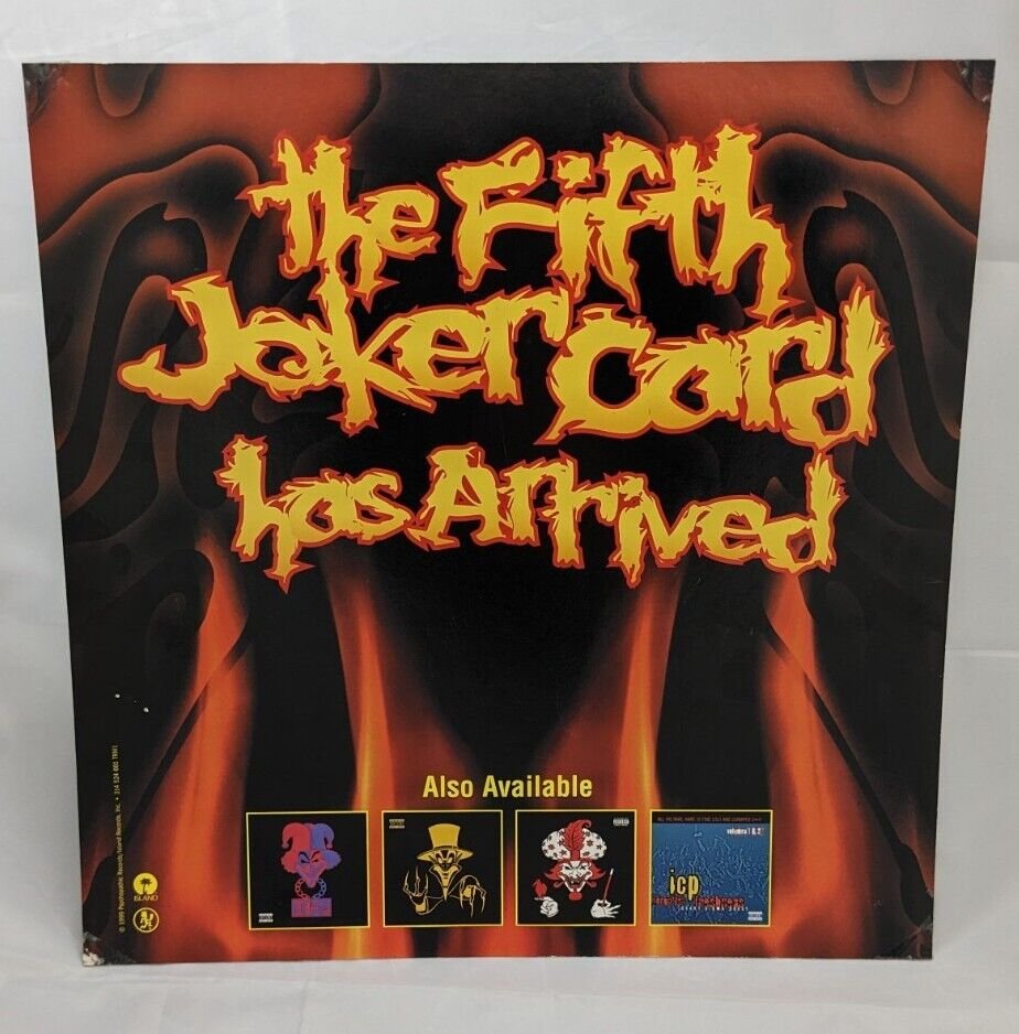 Insane Clown Posse ICP Amazing Jeckel Bros. 12x12 Used Promo Flat 1999