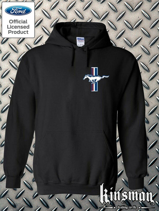 Ford Mustang The Legend Lives Crest Hoodie Sweatshirt -Official Licensed Product