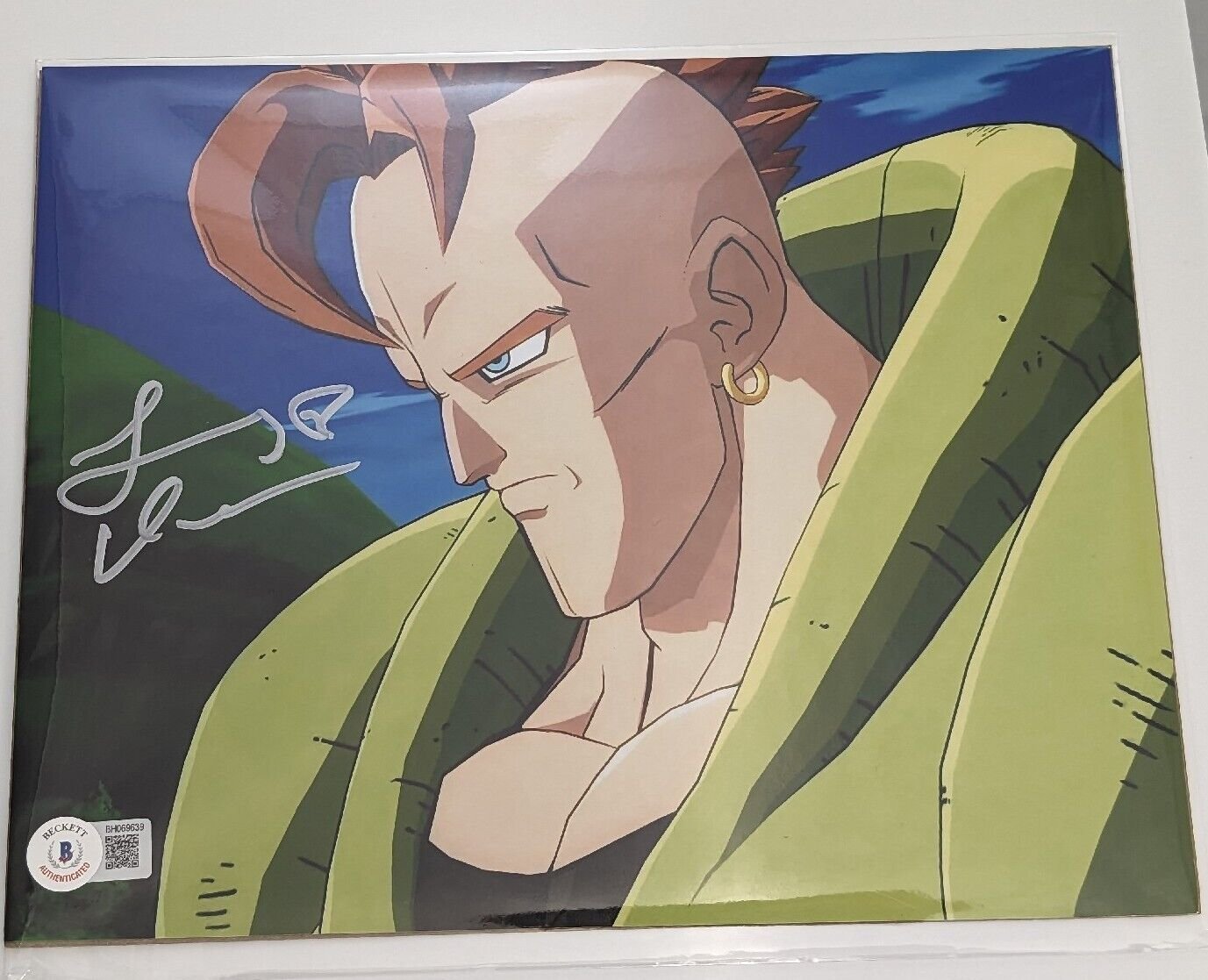 Jeremy Inham Signed 8x10 Photo Beckett Android 16 Dragon Ball Z Anime