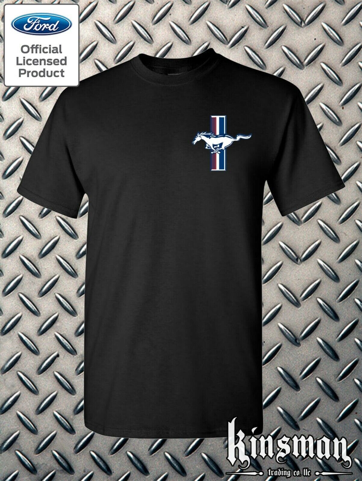 Ford Mustang The Legend Lives Crest T-Shirt - Official Licensed Product