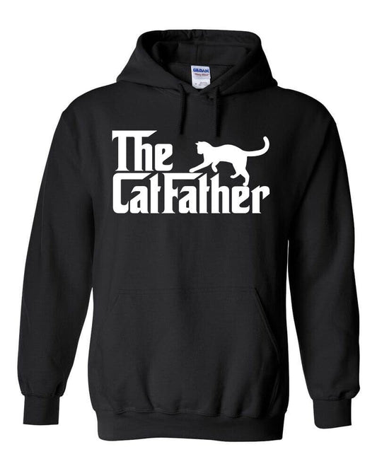 The CAT-FATHER Funny Hoodie / Father's Day Dad Gift Animal Pet Lover Movie Style