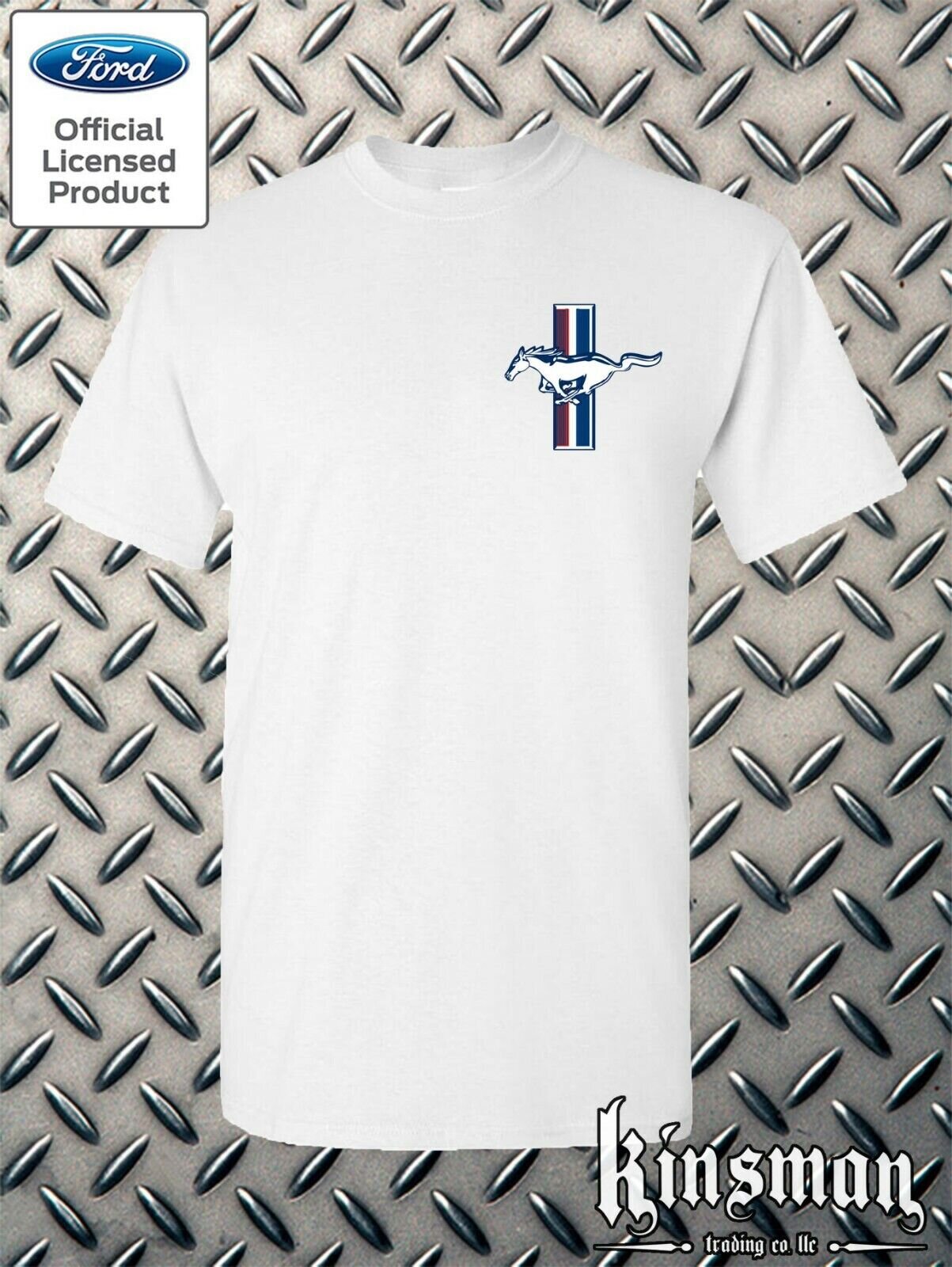 Ford Mustang The Legend Lives Crest T-Shirt - Official Licensed Product