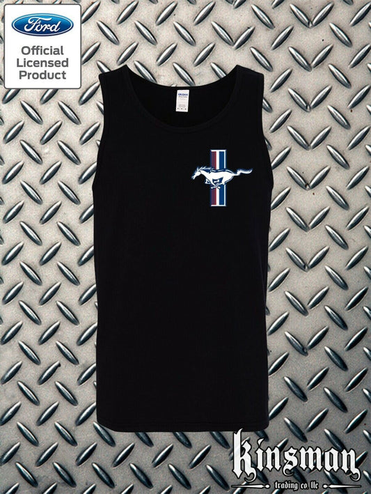 Ford Mustang The Legend Lives Crest Tank Top T-Shirt - Official Licensed Product