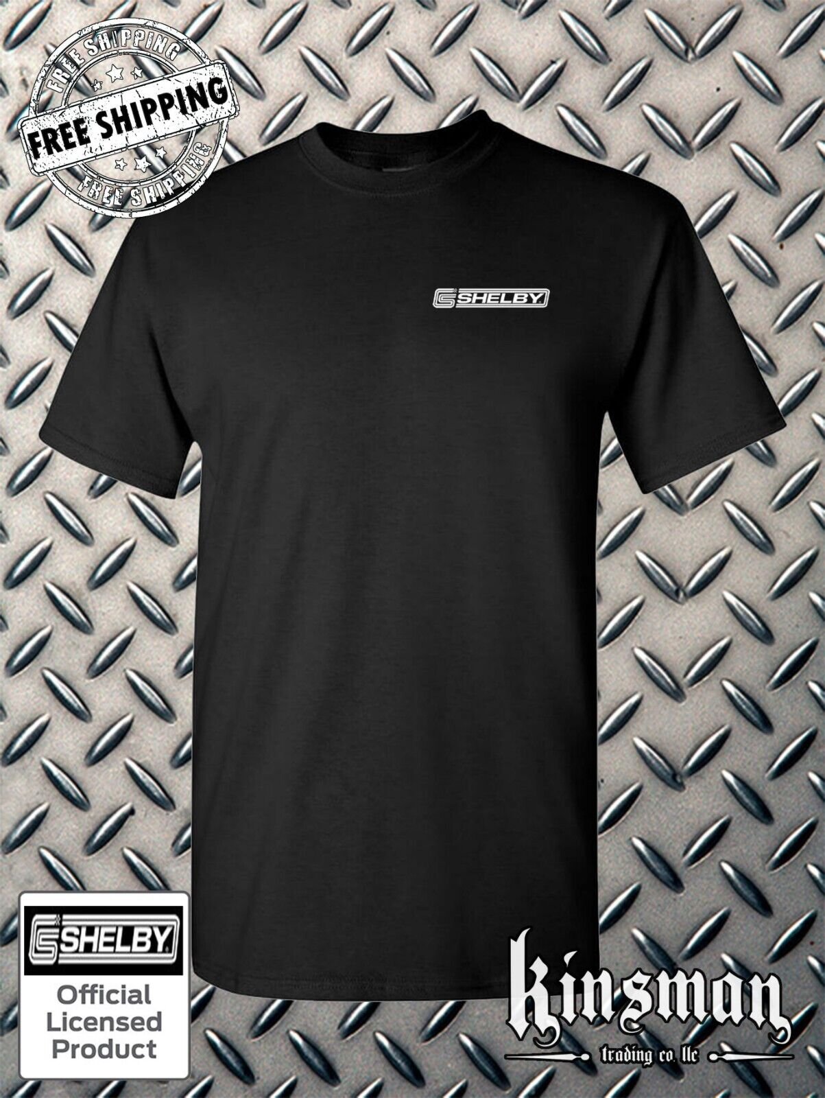 Shelby Logo Left Chest Crest T-Shirt - Licensed / Official Product - GT500