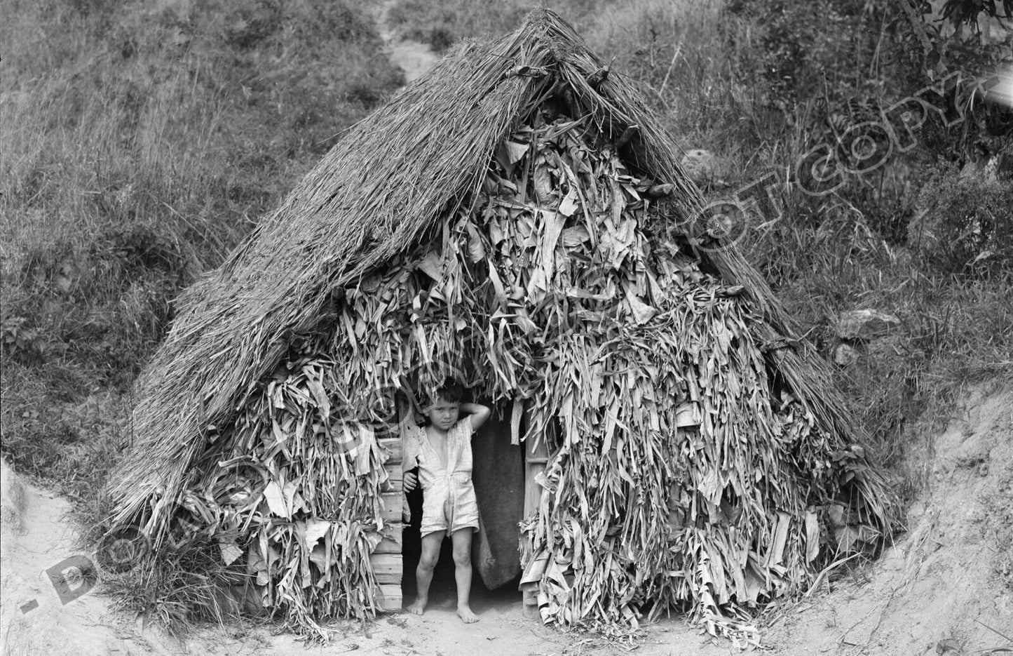 Utuado, Puerto Rico Hurricane Shelter 1940's - Vintage Reproduction Photograph