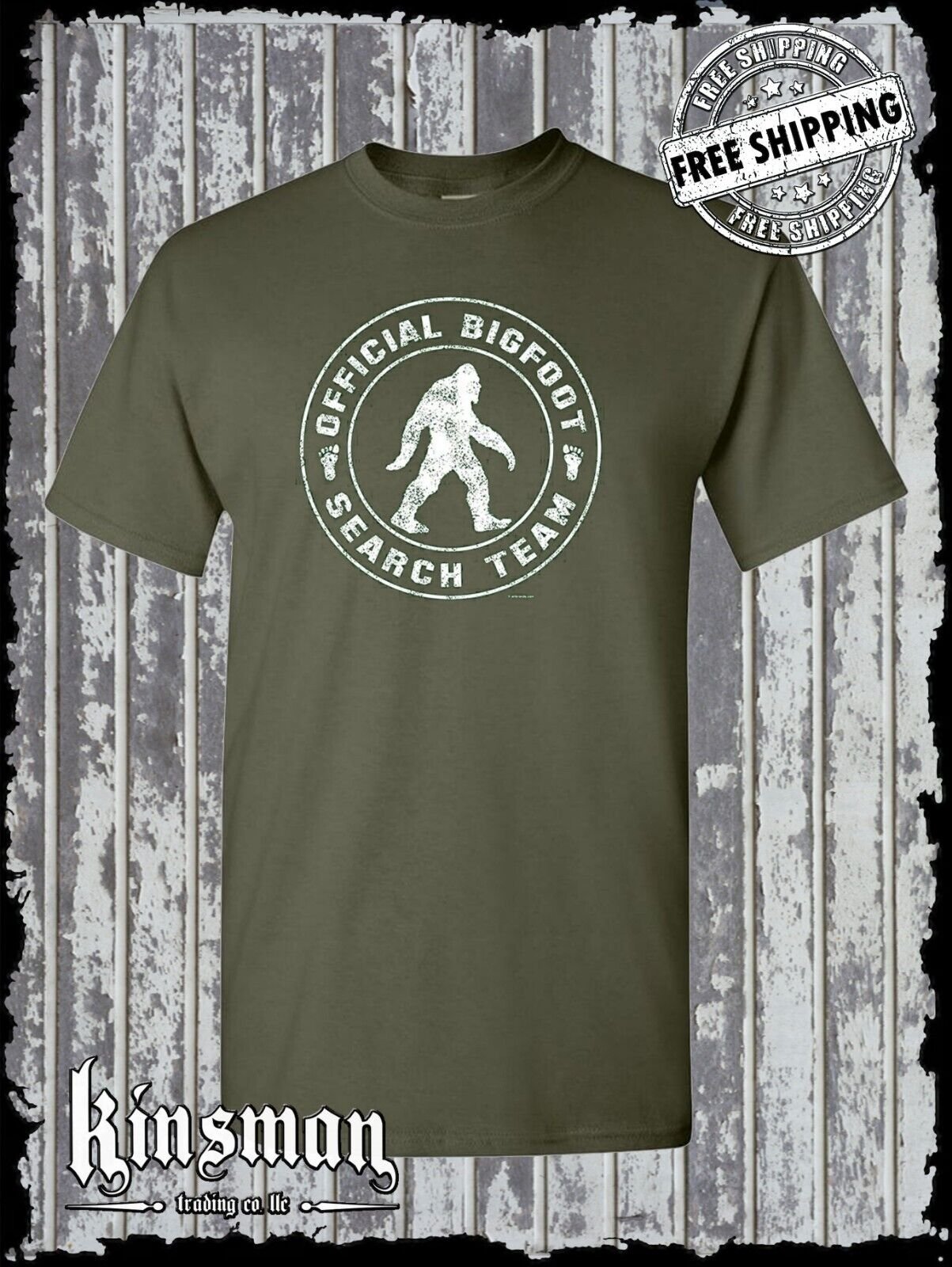Official Bigfoot Search Team T-Shirt / Sasquatch Research Rescue