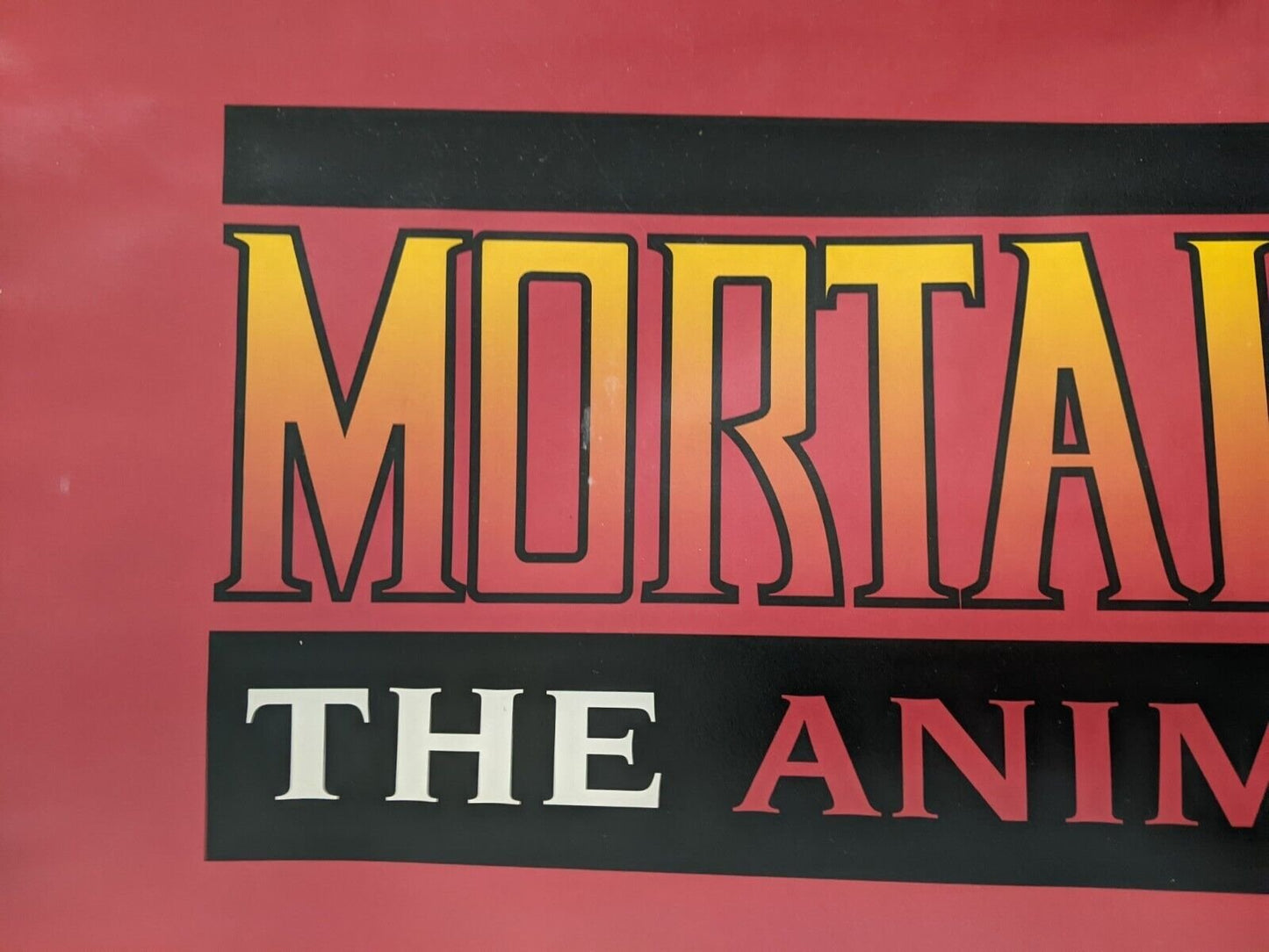 Mortal Kombat Animated Video Original 27x40 One Sheet Poster 90's