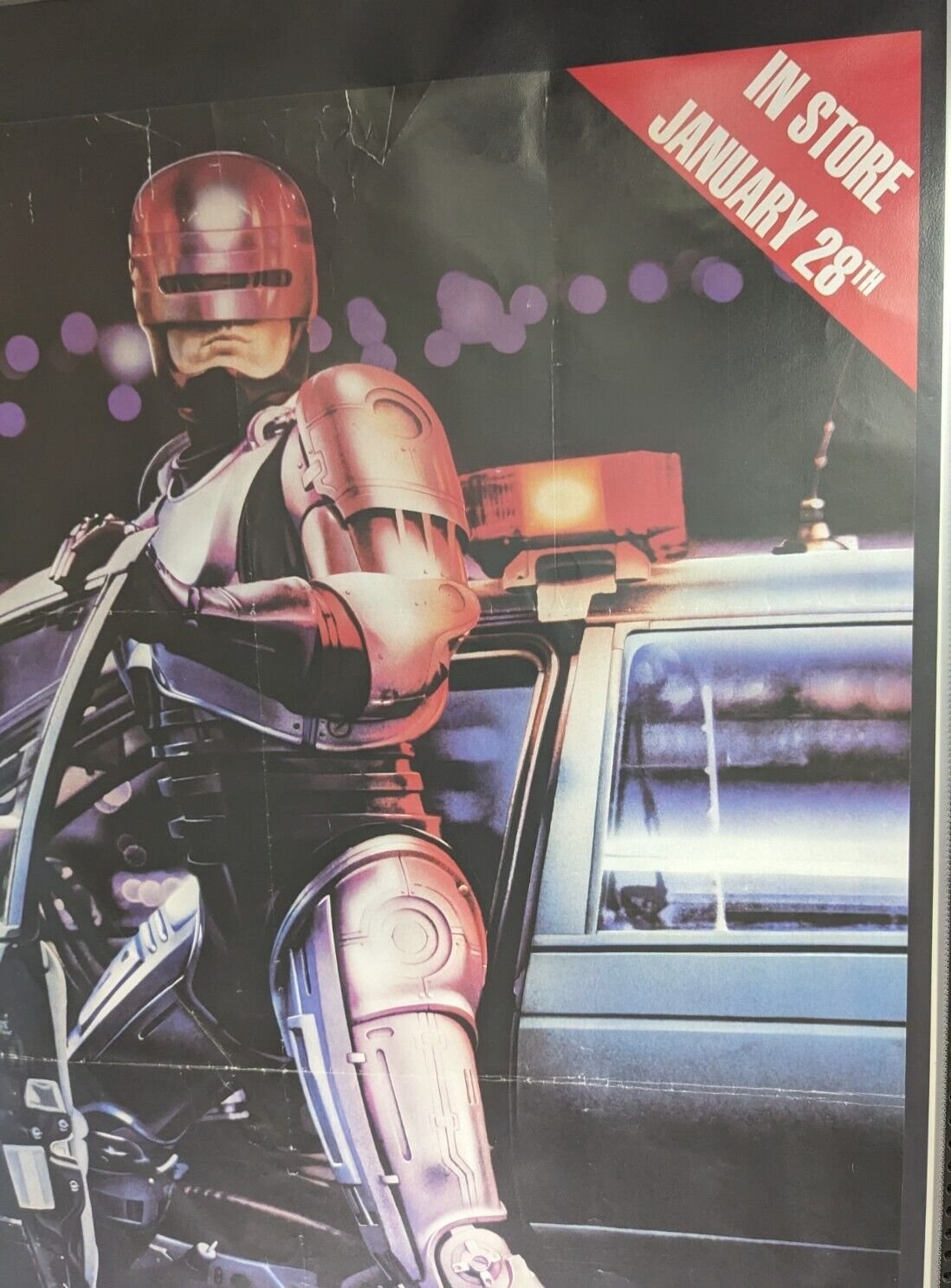 Robocop 1987 Original Home Video 25x39 Poster Folded One Sheet