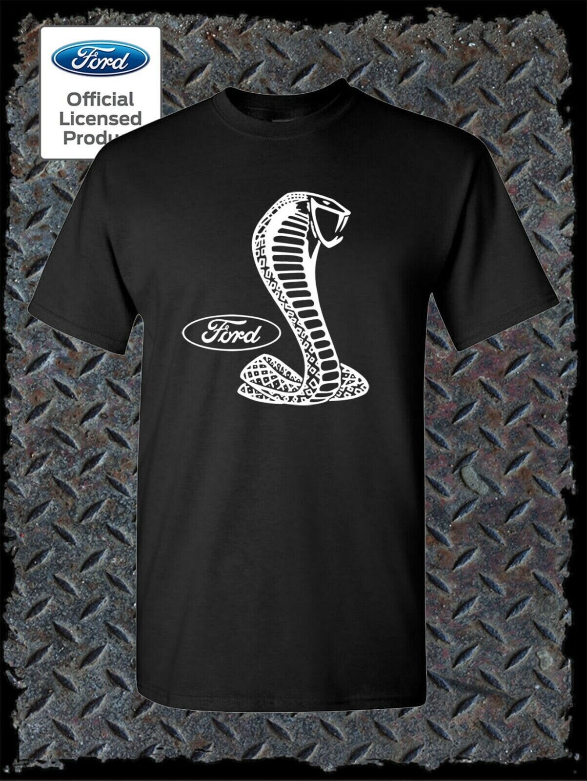Ford & Shelby Cobra Logo T-Shirt - Licensed / Official Product - GT500