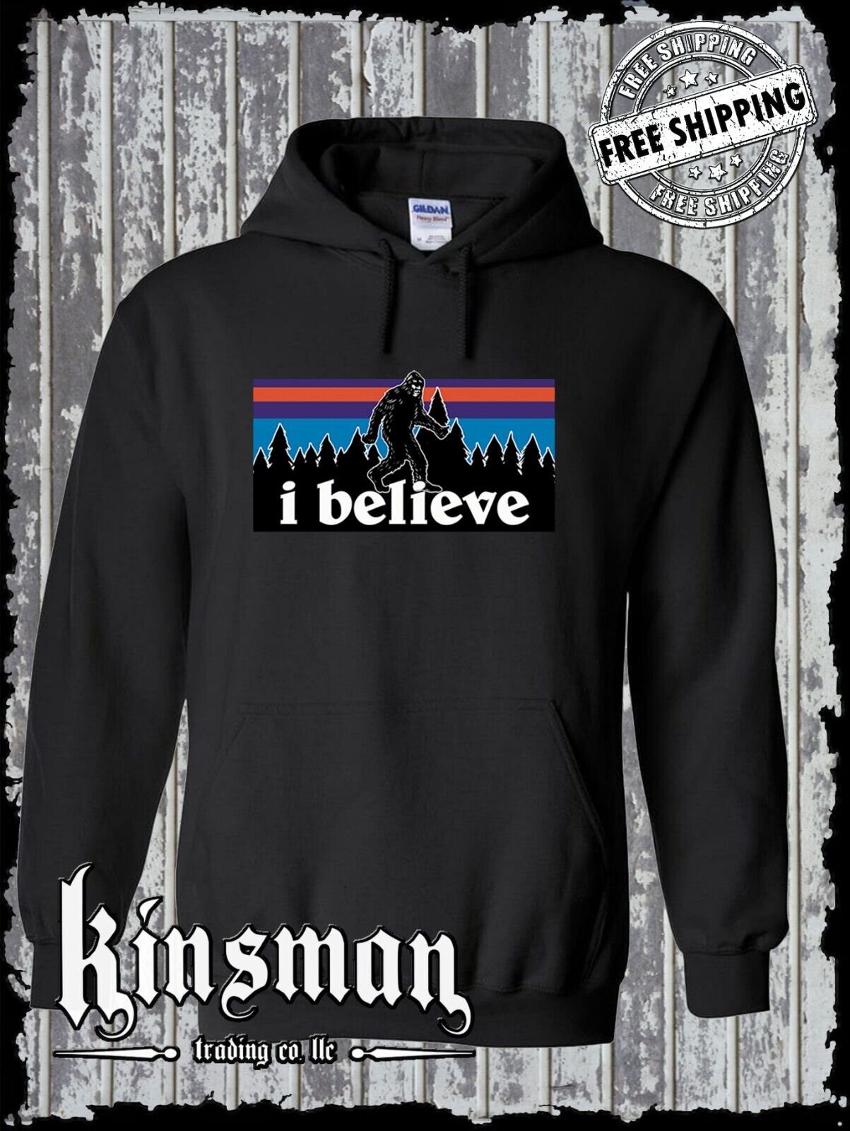 I Believe in Bigfoot Hoodie / Sweatshirt - Sasquatch Yeti Big Foot Search