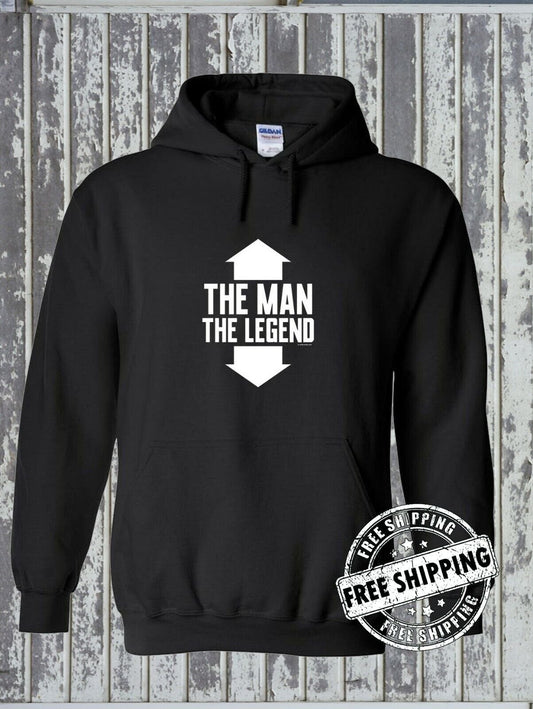 The Man The Legend Funny Men's Hoodie - Adult / Rude Offensive College Humor
