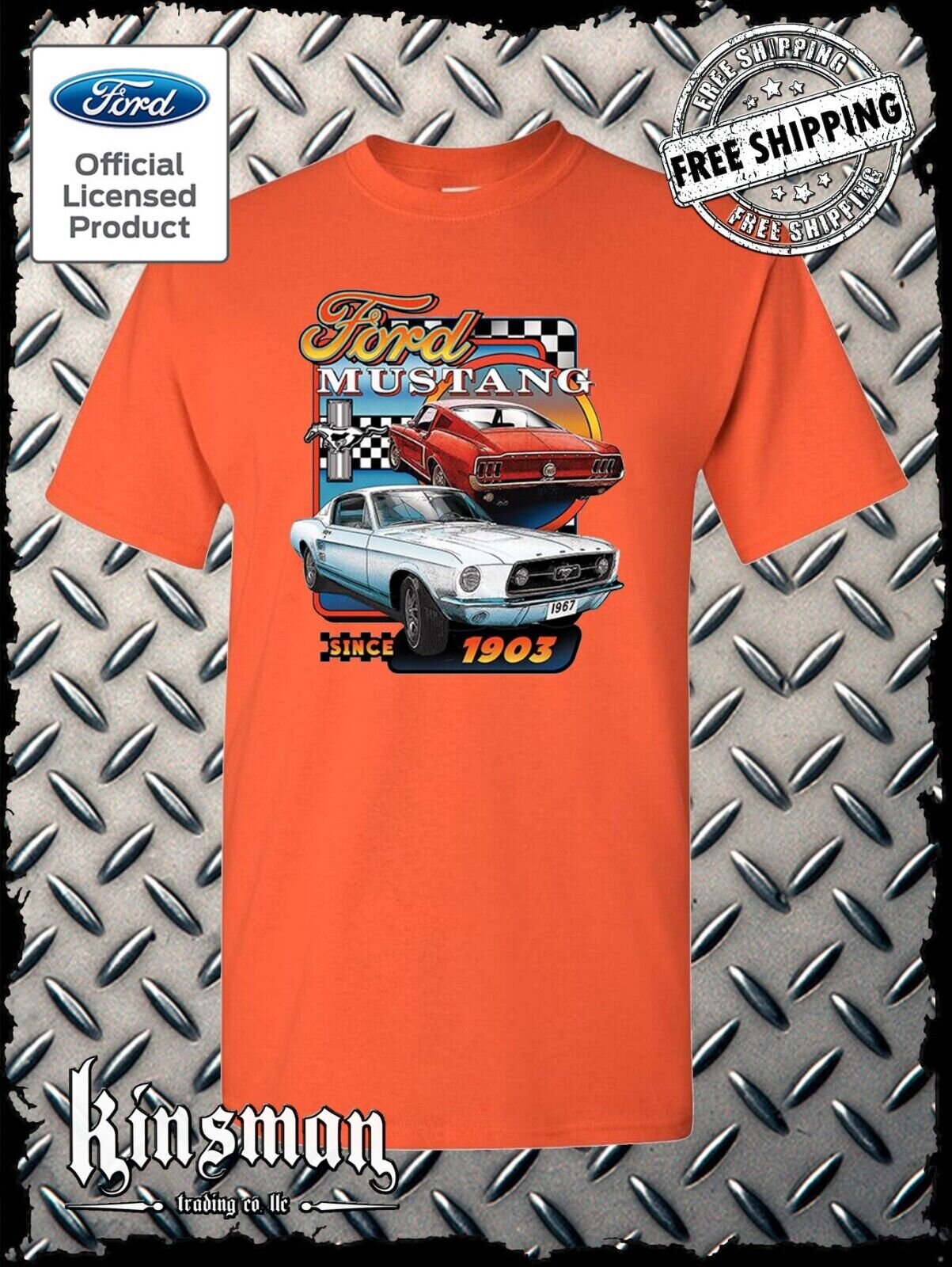Ford Mustang Since 1903 Retro T-Shirt - Official Licensed Product